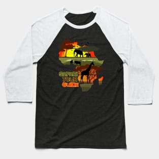 Safari Tour Guide Baseball T-Shirt